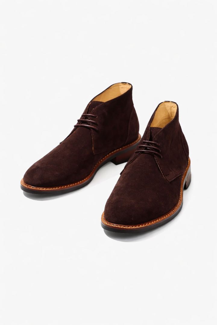 Santino Suede Chukka Boots - Espresso Brown