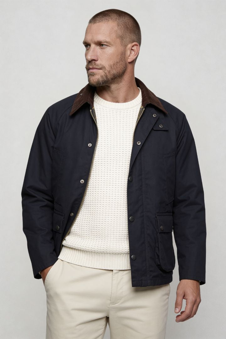 Rockwell Cotton Field Jacket - Navy