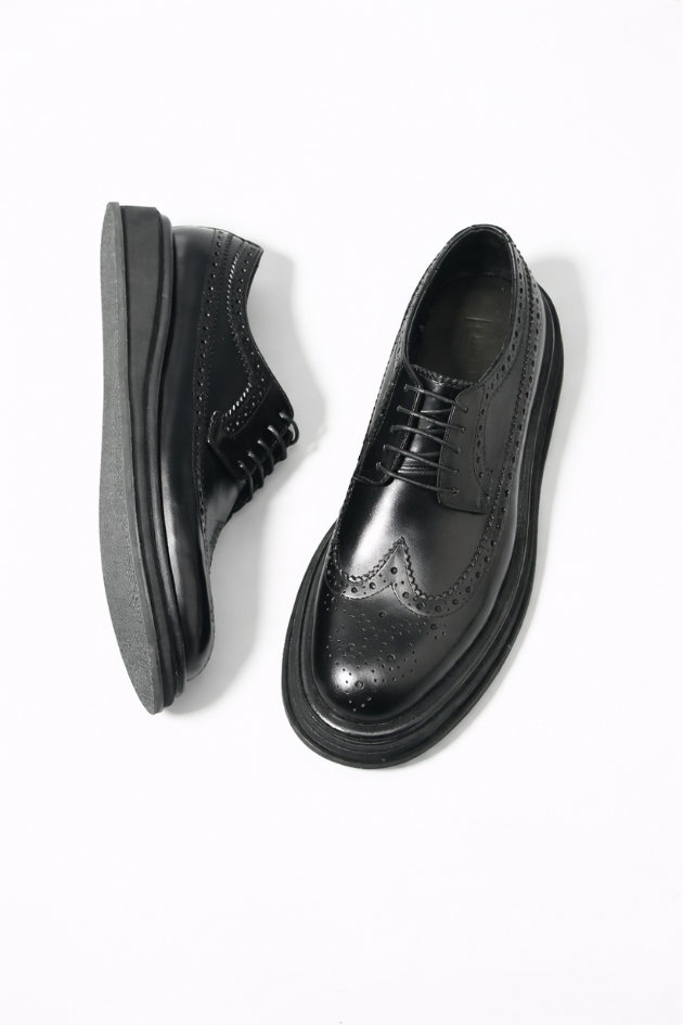 Sterling Chunky Leather Brogue Shoes