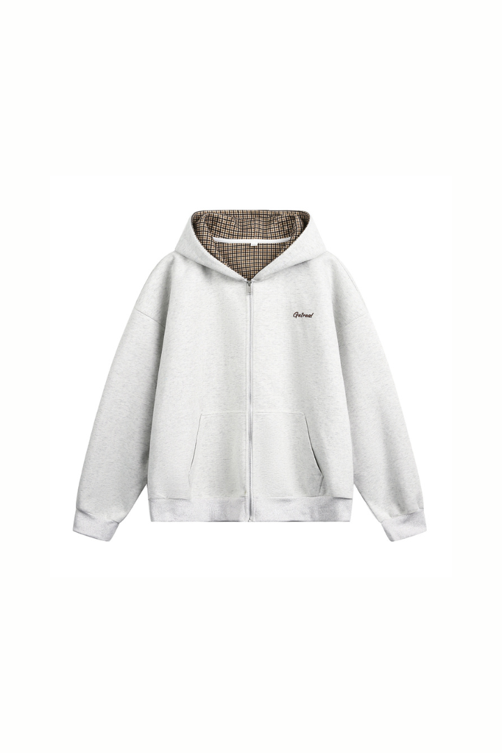 Union Cotton Zip Hoodie - Grey