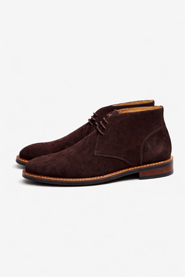 Santino Suede Chukka Boots - Espresso Brown