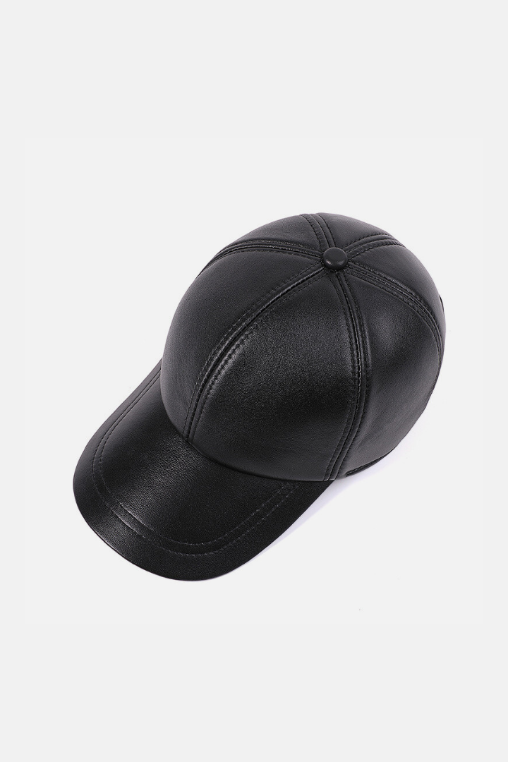 Theo Leather Baseball Cap