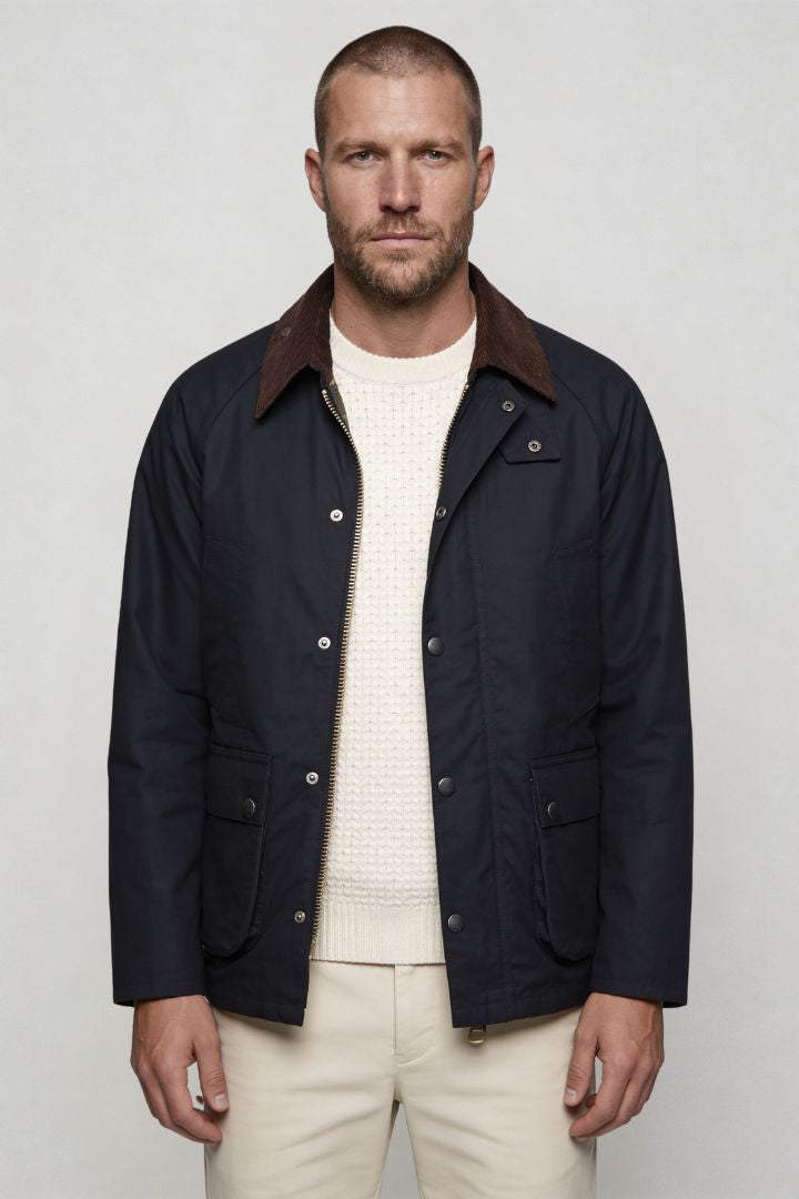 Rockwell Cotton Field Jacket - Navy