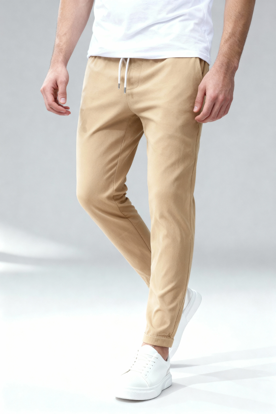The Modern Stretch Jogger - Beige