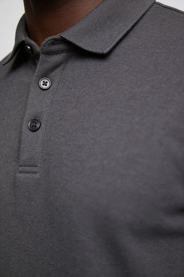 Winslow Cotton Polo - Grey