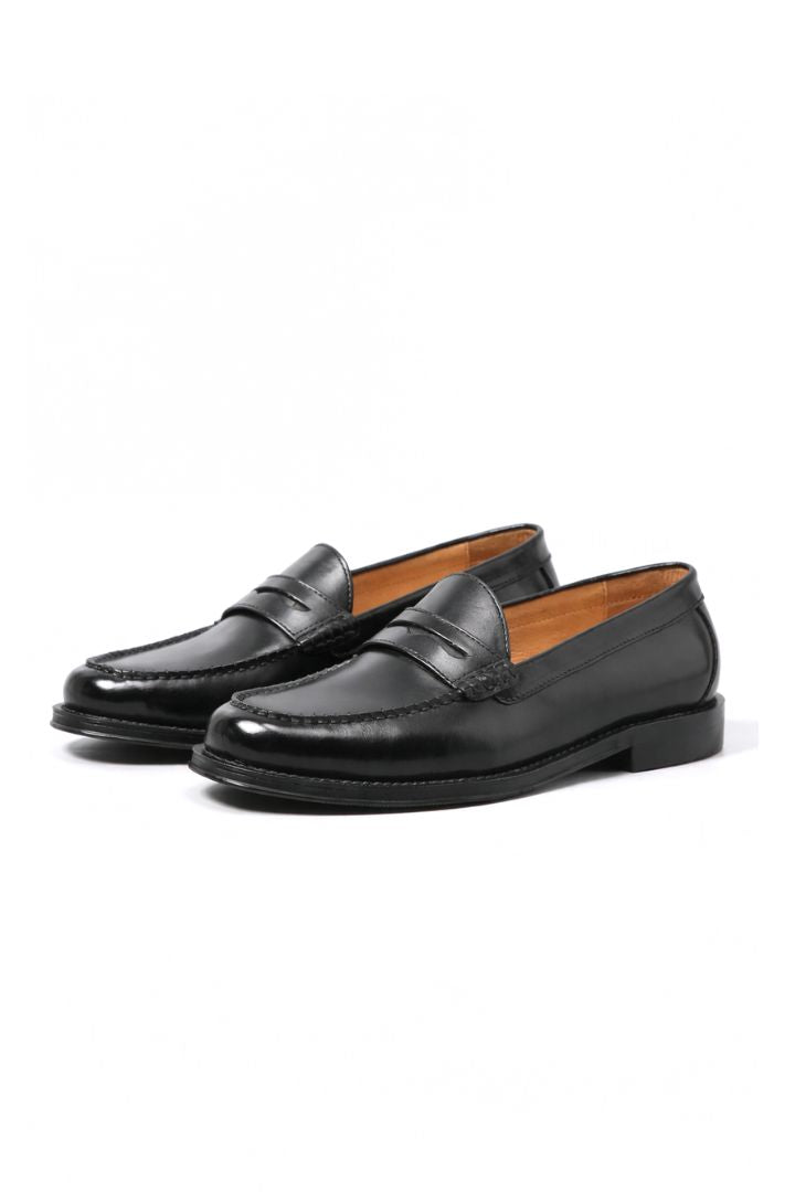 Sandro Leather Penny Loafers - Black