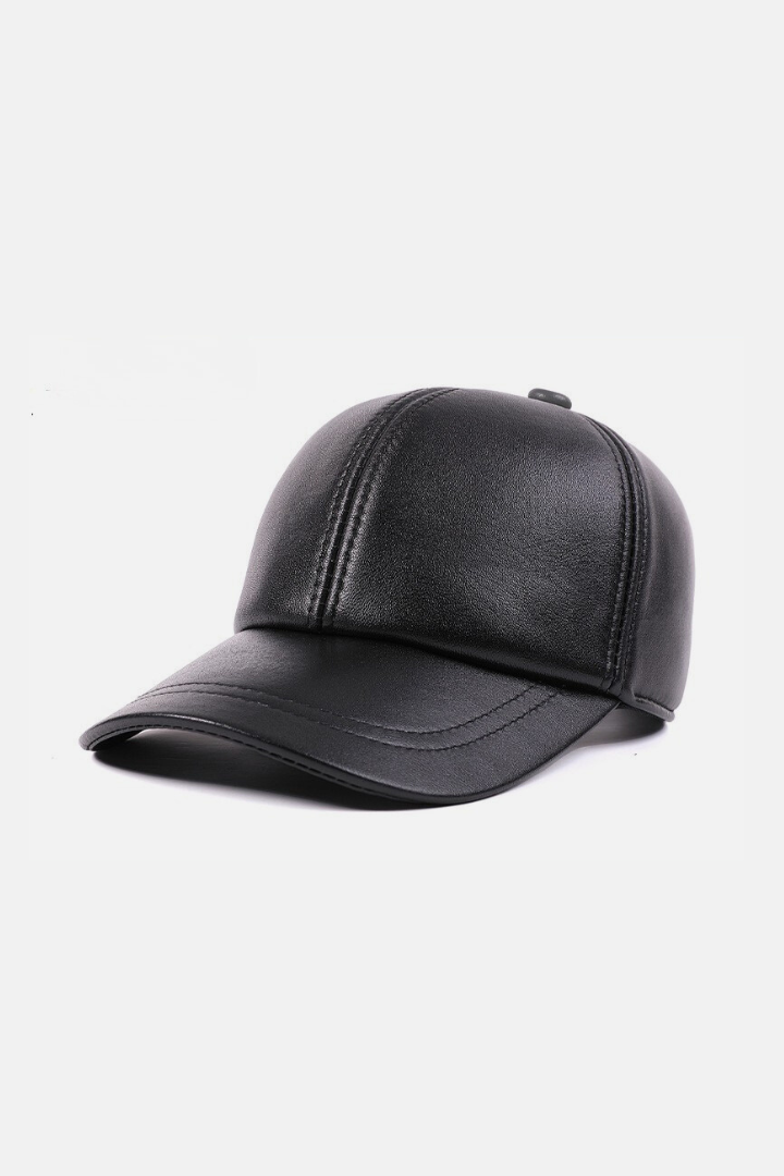 Theo Leather Baseball Cap