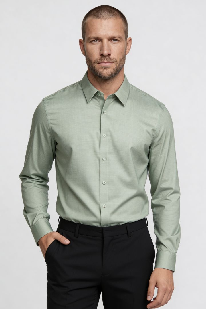 Carter No Iron Dress Shirt - Green